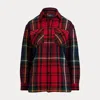 Polo Ralph Lauren Plaid Cotton Twill Workshirt In Red