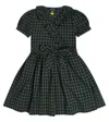 Polo Ralph Lauren Plaid Cotton Wrap Dress In Green