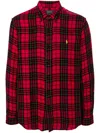 Polo Ralph Lauren Plaid Double-face Shirt In Red