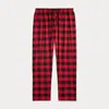 Polo Ralph Lauren Plaid Flannel Pajama Pant In Buffalo Check