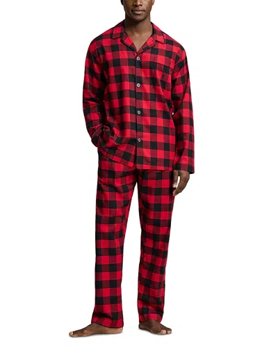 Polo Ralph Lauren Plaid Flannel Pajama Pants In Red
