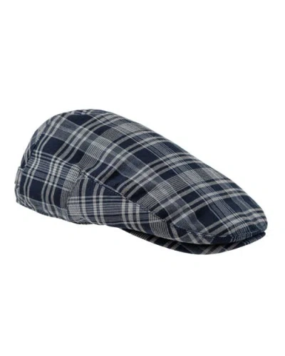 Polo Ralph Lauren Plaid Flat Cap In Blue