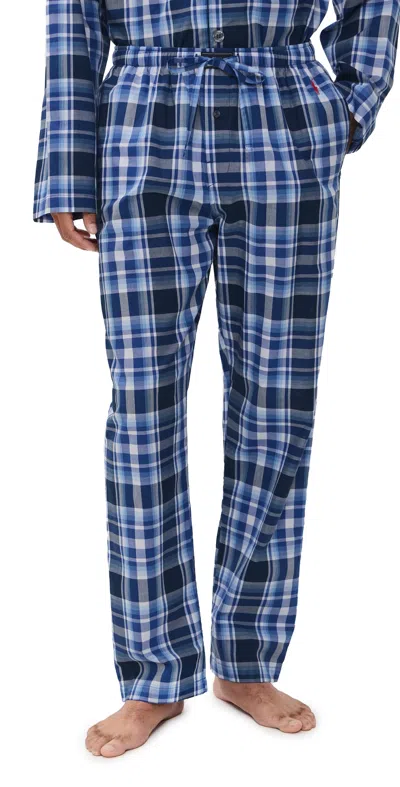 Polo Ralph Lauren Plaid Pajama Pants Monroe Plaid In Blue