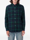 Polo Ralph Lauren Button-down Collar Logo-embroidered Checked Brushed-cotton Oxford Shirt In Green