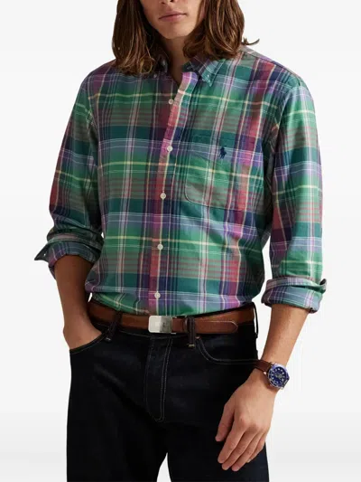 Polo Ralph Lauren Plaid-pattern Shirt In Green