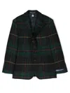 Polo Ralph Lauren Plaid-pattern Single-breasted Blazer In Black
