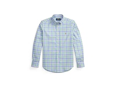 Polo Ralph Lauren Kids' Boys' 8-20 Plaid Performance Oxford Shirt In Blue