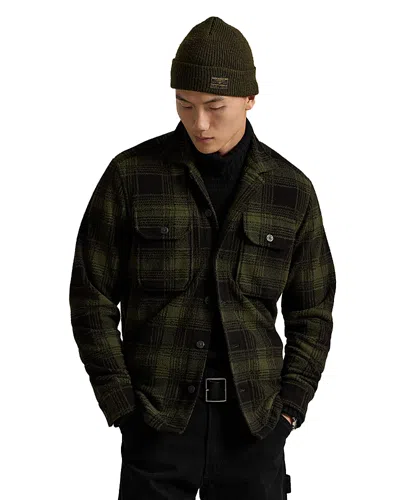 Polo Ralph Lauren Plaid Pile Fleece Shirt Jacket In Multi