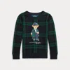 Polo Ralph Lauren Polo Bear-print Sweatshirt In Blackwatch