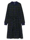 Polo Ralph Lauren Plaid Polo Dress In Blue