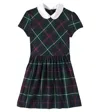 Polo Ralph Lauren Plaid Ponte Dress In Double Red Holiday Plaid