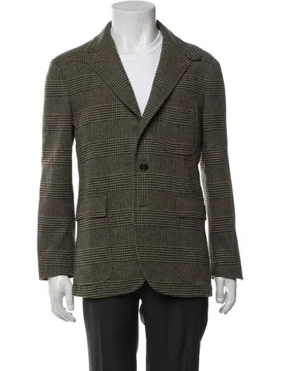 Pre-owned Polo Ralph Lauren Plaid Print Blazer