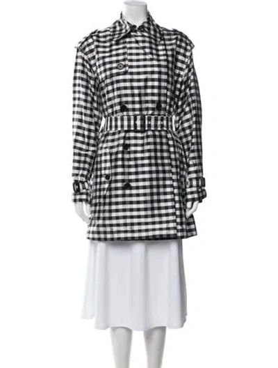 Pre-owned Polo Ralph Lauren Plaid Print Coat In Green