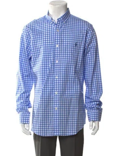 Pre-owned Polo Ralph Lauren Plaid Print Long Sleeve Dress Shirt W/ Tags In Multi