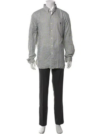 Pre-owned Polo Ralph Lauren Plaid Print Long Sleeve Shirt In Multi