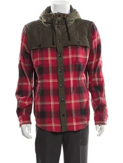 Pre-owned Polo Ralph Lauren Plaid Print Puffer Coat In Multi