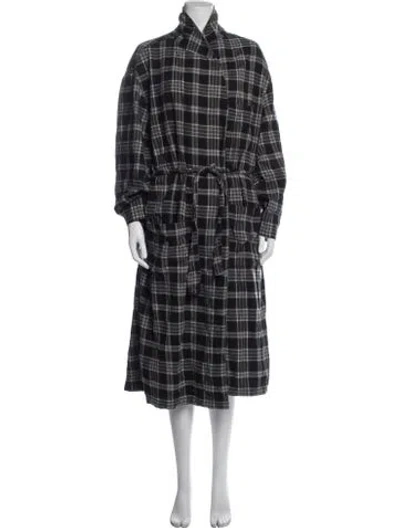 Pre-owned Polo Ralph Lauren Plaid Print Robe In Multi