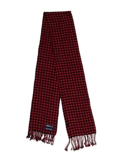 Pre-owned Polo Ralph Lauren Plaid Print Scarf In Multi