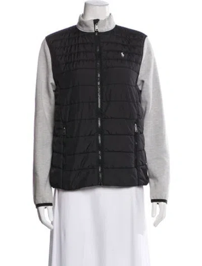 Pre-owned Polo Ralph Lauren Plaid Print Vest In Gray