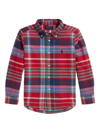 Polo Ralph Lauren Kids' Plaid Shirt In Multi