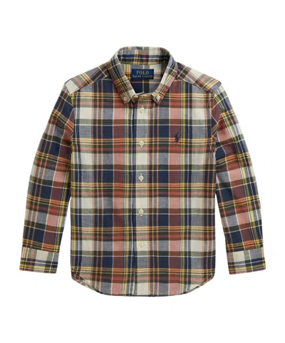 Polo Ralph Lauren Kids' Plaid Shirt In Multi
