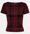 Polo Ralph Lauren Plaid Short-sleeve Sweater In Multi