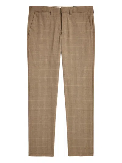 Polo Ralph Lauren Plaid Trousers In Brown