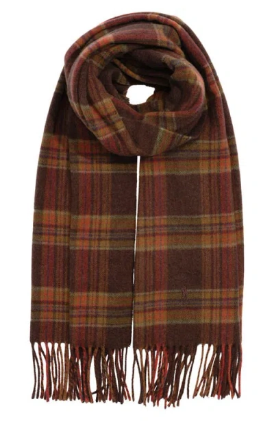 POLO RALPH LAUREN POLO RALPH LAUREN PLAID WOOL & CASHMERE SCARF