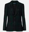 Polo Ralph Lauren Plaid Wool Blazer In Green