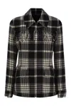 Polo Ralph Lauren Goleta Fringed Checked Wool-flannel Jacket