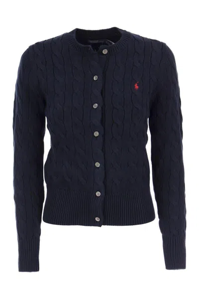 Polo Ralph Lauren Plaited Cardigan With Long Sleeves