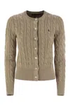Polo Ralph Lauren Plaited Cardigan With Long Sleeves