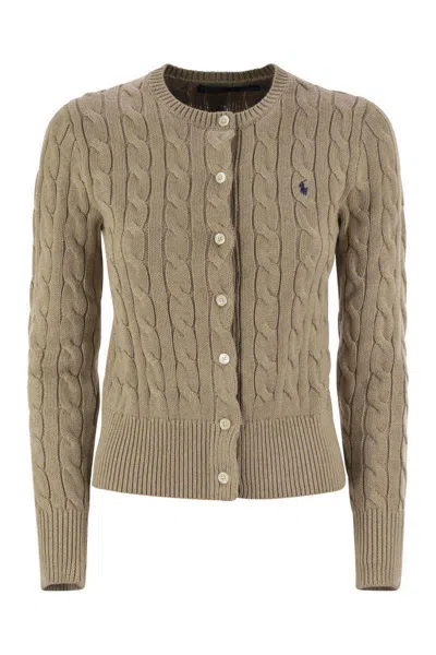 Polo Ralph Lauren Plaited Cardigan With Long Sleeves