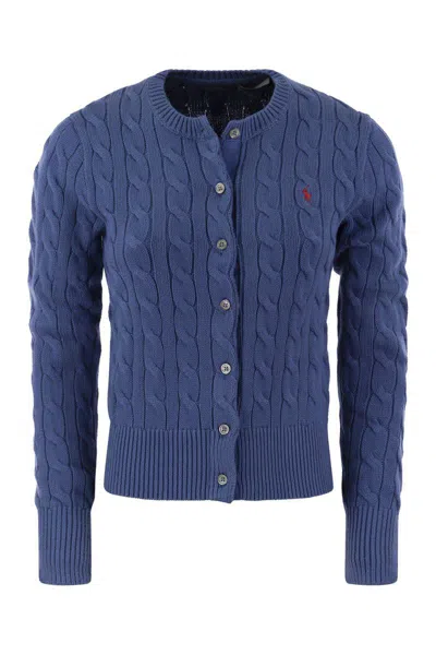POLO RALPH LAUREN POLO RALPH LAUREN PLAITED CARDIGAN WITH LONG SLEEVES