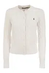 Polo Ralph Lauren Logo Contrast Knit Cardigan