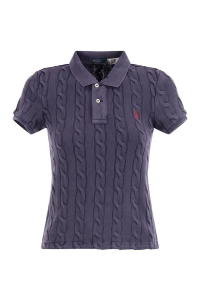 POLO RALPH LAUREN POLO RALPH LAUREN PLAITED SHORT-SLEEVED POLO SHIRT