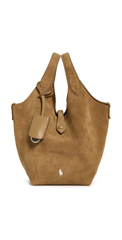 Polo Ralph Lauren Play Suede Small Crossbody Bag Caramel