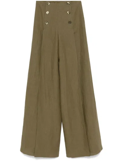 Polo Ralph Lauren Pleat-detailing Trousers In Green