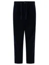 Polo Ralph Lauren Easy Pant Pleated 8w Corduroy Clothing In Blue