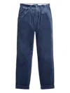 Polo Ralph Lauren Pleated Corduroy Trousers In Blue