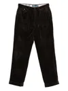 Polo Ralph Lauren Pleated Corduroy Trousers In Brown