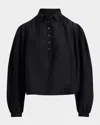 Polo Ralph Lauren Puffed-sleeve Button-up Shirt