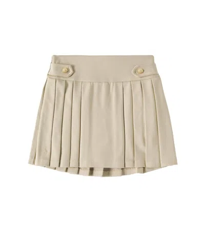 Polo Ralph Lauren Kids' Pleated Cotton Skirt In Green