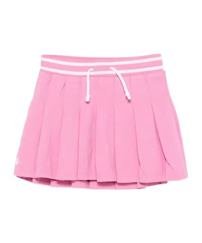 Polo Ralph Lauren Kids' Pleated Cotton Skorts In Laguna Pink
