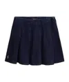 Polo Ralph Lauren Pleated Denim Skirt In Blue