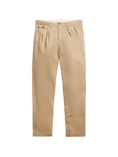 Polo Ralph Lauren Pleated-front Trousers In Nude