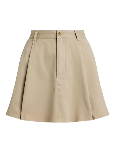 Polo Ralph Lauren プリーツ ミニスカート In Brown