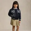 Polo Ralph Lauren Kids' Pleated Ponte Skort In Classic Khaki