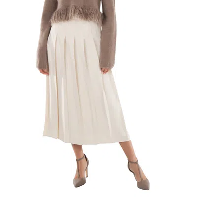 Polo Ralph Lauren Pleated Satin Midi Skirt