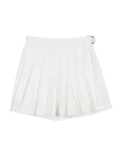Polo Ralph Lauren Babies'  Pleated Seersucker Faux-wrap Skort Toddler Girl Shorts & Bermuda Shorts White Size